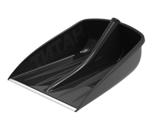 Лопата снеговая "Титан" 470×360 мм с металлической планкой d-36-40мм