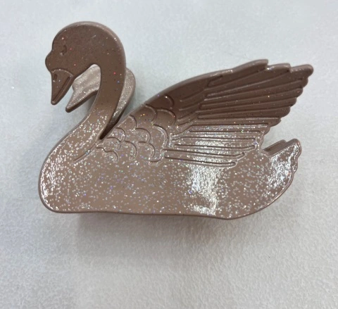 Заколка - краб для волос "AKS - VIENTO", микс 6 цветов, прямоугольник, 8*5,5см 