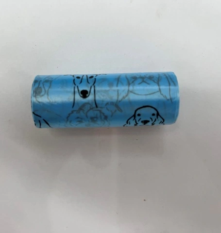 Пакеты для уборки за собакой в наборе 5шт, рис. собачки, цвет синий Ultramarine (1*15шт)