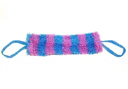 Мочалка для тела полипропиленовая "Медведь полосатый" 42*15см