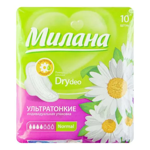 Прокладки ультратонкие Милана dry Deo normal 10шт (54)
