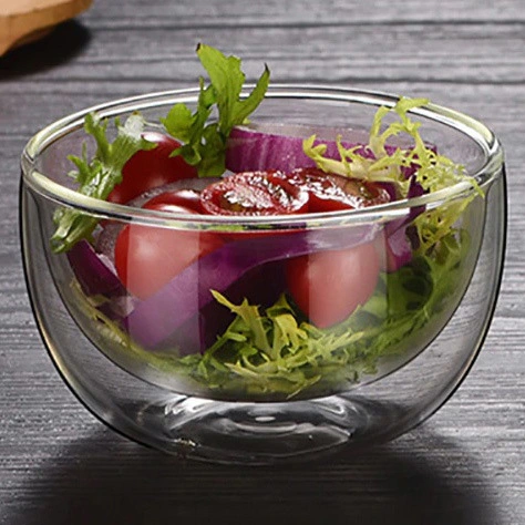 Салатник стеклянный с двойными стенками 250мл Хай-Тек_3