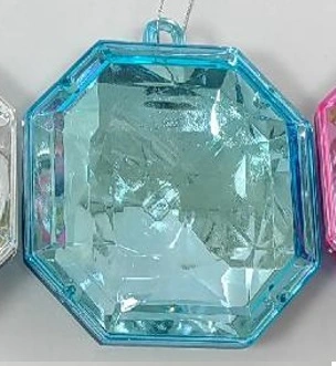 Ёлочное украшение "DIAMOND - Elegant" 8,7*3,7*10 см, Голубой