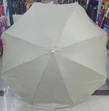 Зонт пляжный D=170 см, h=190 см, "Бежевый пляж", с наклоном и защитой от УФ, ДоброСад