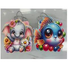 Пакет подарочный "Зверятки" 18*24*9 см