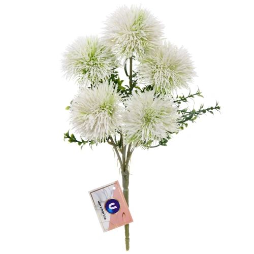 Искусственные цветы "Волшебство лета" 32см Одуванчики 5 цветков белые