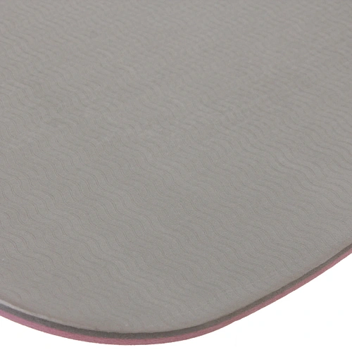 Коврик для йоги 6 мм 183х80 см Энергия 2х сторонний TPE, розовыйсерый_6