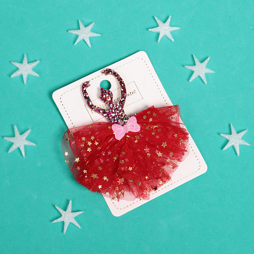 Зажим для волос Балерина”, микс 6 цветов, 8,510см_7