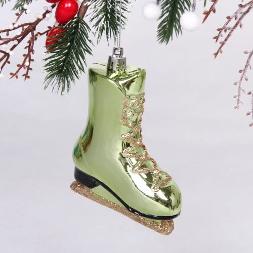 Ёлочная игрушка "Сказочный конёк" 8,5*3,5*11 см, зелёный