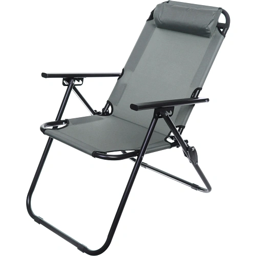 Кресло складное с подлокотниками TFS1608, 546895 см, 3 положения, серый_5