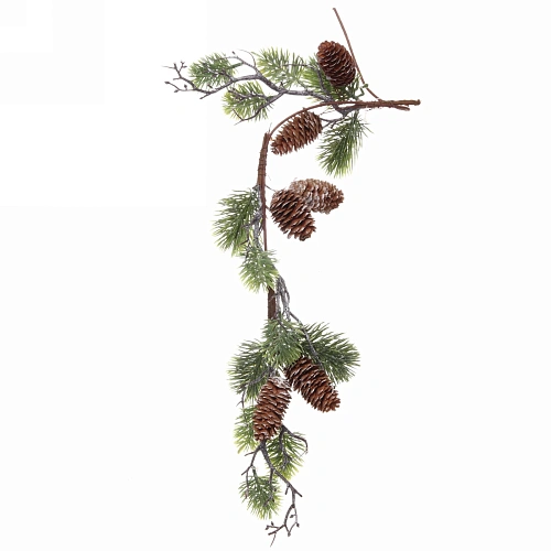 Композиция новогодняя хвойное украшение  "Золотистый лес" , 68 см