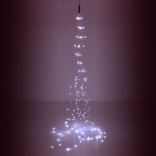 Гирлянда для улицы "Хвост" 2м 200 ламп LED, 8 реж,IP-54. Белый