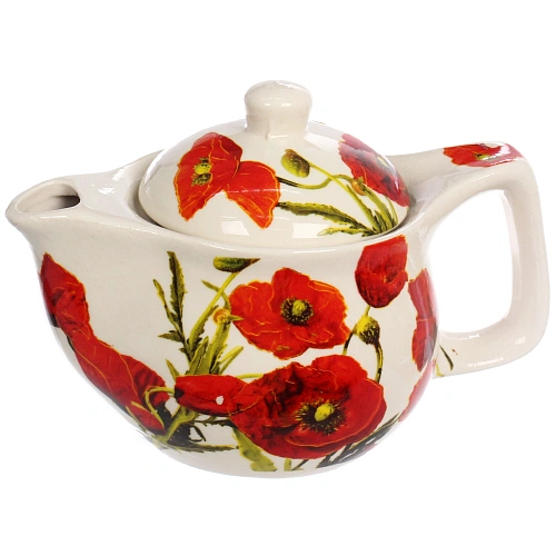 Чайник заварочный керамический 350мл с ситом Маки_3