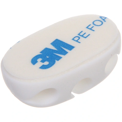 Держатель для проводов на липком слое ДОМАНИЯ, 3 порта, цвет белый, 3,52см ( упак ZIP пакет)_5