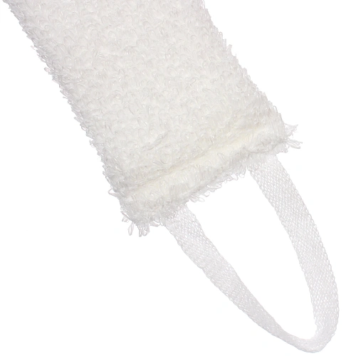 Мочалка для тела полипропиленовая с поролоном средней жесткости «TERRY», цвет белый, 4311 см_5