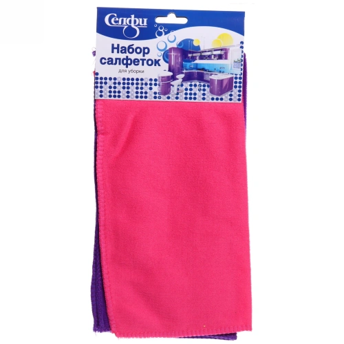 Набор салфеток для уборки Селфи 30*30см 2шт 353