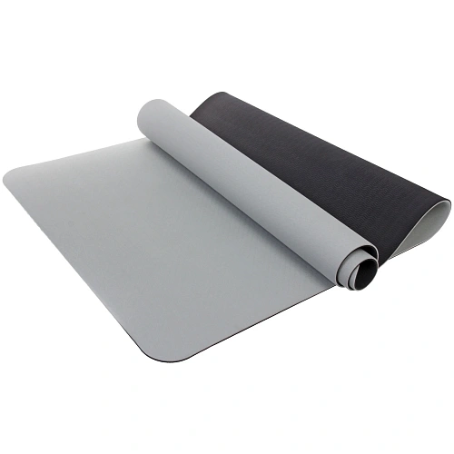 Коврик для йоги 6 мм 183х80 см Энергия 2х сторонний TPE, серыйчерный_6