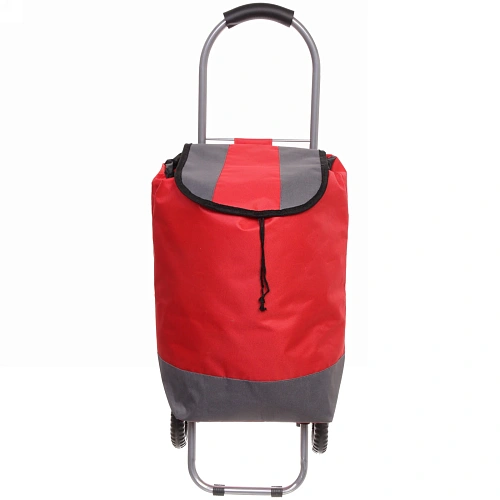 Тележка хозяйственная с сумкой (863228см, колеса 14см,грузоподъемность до 15 кг) красная ST-821_3