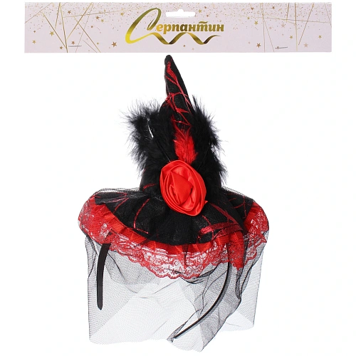 Ободок карнавальный Helloween - Паучиха_4