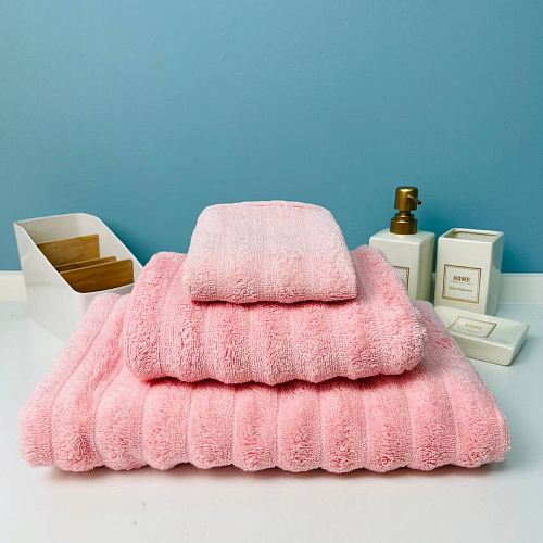 Полотенце махровое 70*140см "FLUFFY" цвет пудровый 01-050, плотность 500гр/м2