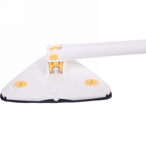 Швабра треугольная с отжимом, ручка 130 см цвет белый_6