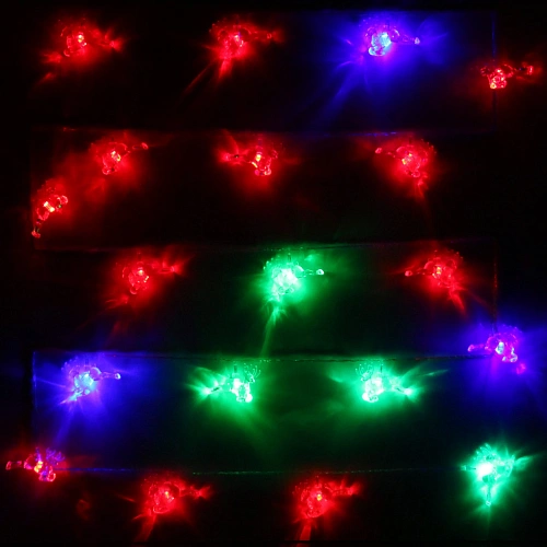 Гирлянда для дома 4,0 м 20 ламп LED с насадками ОЛЕНЬ, прозрачпров, авторежим,IP-20 RGRB (возможность соединения)_4