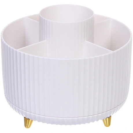 Органайзер для хранения "ПИАНОНО", цвет белый, поворот 360, 14*15см (коробка)