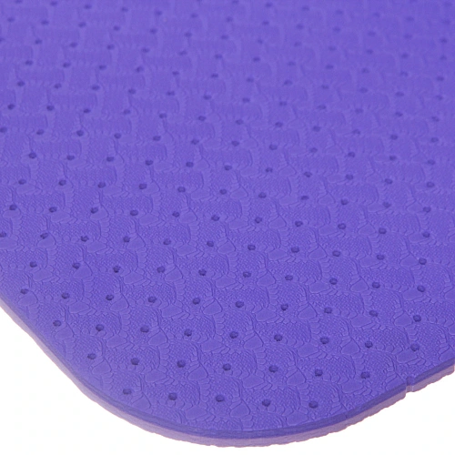Коврик для йоги 6 мм 183х61 см Sports time перфорированный (ТРЕ), сиреневыйфиолетовый_5