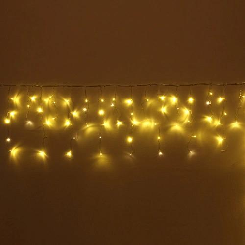 Гирлянда для дома БАХРОМА Мерцание Premium ш3м в0,30,5 м м 120 ламп LED, прозрачнпровод, 1реж,, IP-40, Теплый белый (возможность соединения)_8