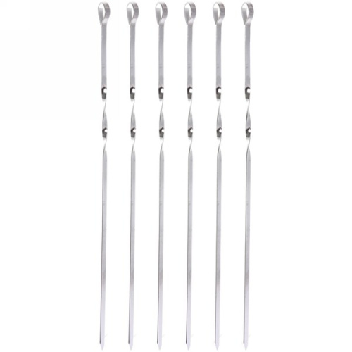 Набор шампуров 6 шт, длина 45 см, ширина 7 мм