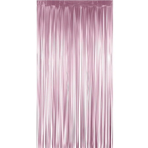 Занавес фольгированный Дождь ш1м, в2м (матовый), розовое золото_3