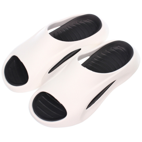 Шлепанцы мужские "PRIME", цвет белый, черная стелька, р-р 42-43