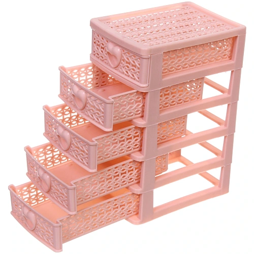 Комод малый ПАЛЕРМО, цвет пудровая роза, 5 отделений, 13918,5см_5