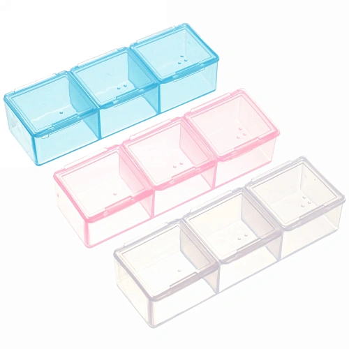 Контейнер для таблеток 3 ячейки 7,2х2х1,5см_10