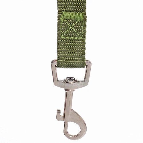 Поводок для собак крупных пород Мой Бро, цвет хаки, 3 метра (лейбл)_6