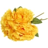 Искусственные цветы "Пионы" 28см букет 6 шт желтые