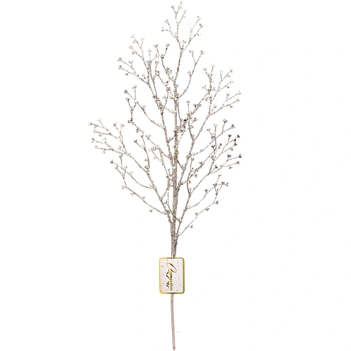 Ветка декоративная "Зимнее древо" 65 см, Шампань