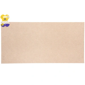 Когтеточка настенная с клейкой основой для кошек 60*30см "Счастливый хвост!", цвет бежевый