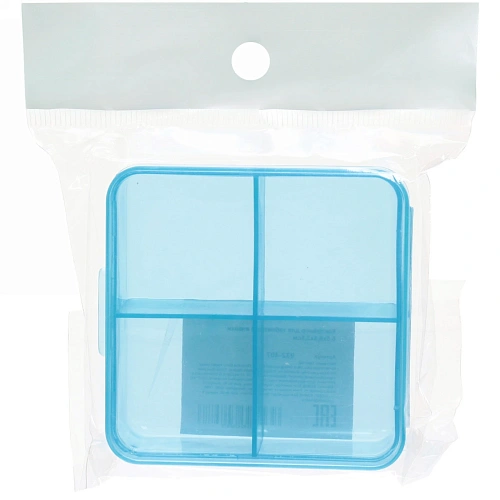 Контейнер для таблеток 4 ячейки 6,5х6,5х2,5см_6