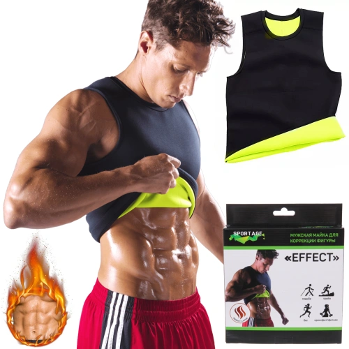 Майка для похудения "Effect", размер L, Черный