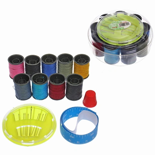 Швейный набор дорожный многофункциональный "Favorite Hous ", круглый, 12 предметов