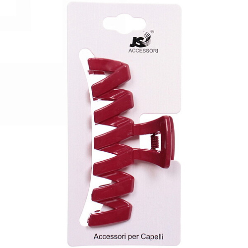 Заколка-краб для волос  на блистере Magic Gloss, зигзаг, микс 6 цветов, 9,8см (Кокетка)_37