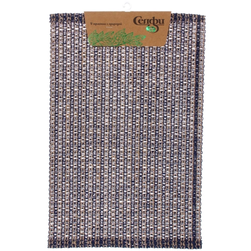 Салфетка на стол 30*45см "Модена" плетеная, синяя