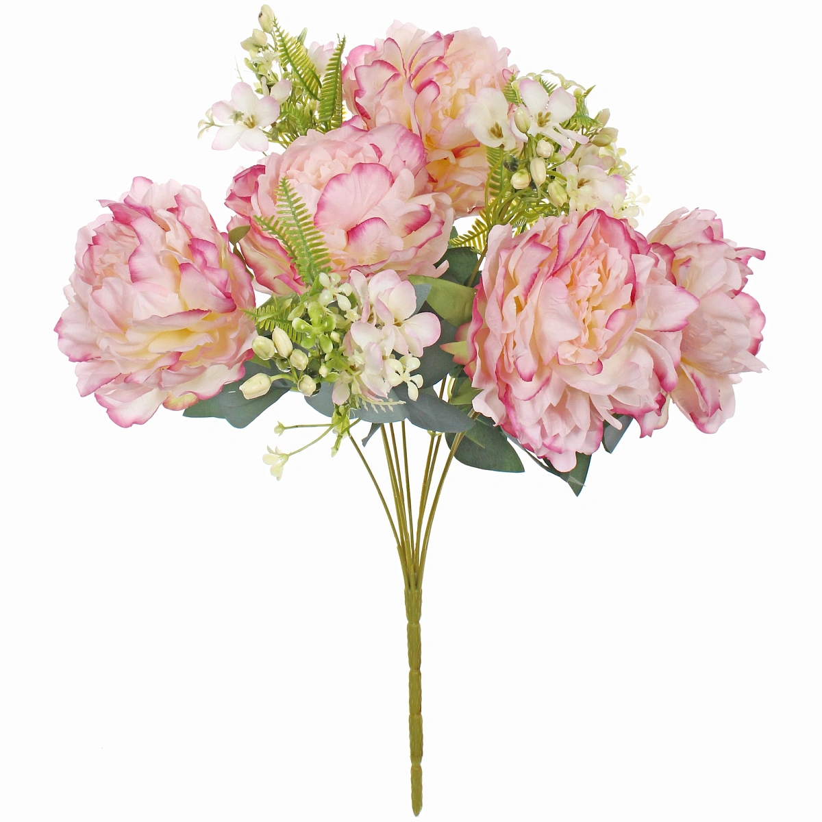 Искусственные цветы "Пионовое наслаждение" 46см 5 цветков сиреневые