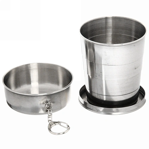 Стакан 280 мл складной металлический