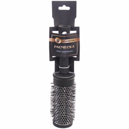 Расческа массажная брашинг "СЕКРЕТ ТВОЕЙ КРАСОТЫ", цвет черный, матовое покрытие, 4.5*22см