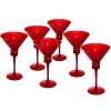 Бокал для мартини 220 мл "VIVALDI" в наборе 6шт, красный