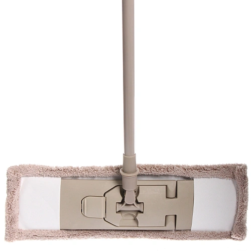 Швабра Селфи с насадкой из микрофибры бежевая  насадка 65гр_6