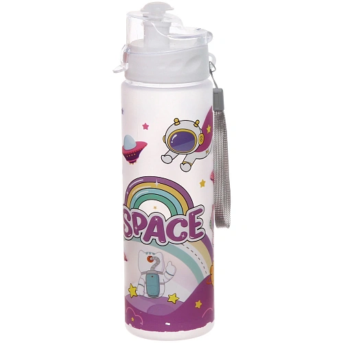 Бутылка питьевая пластиковая 700мл Космос, микс цветов_10