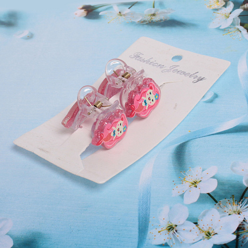 Заколки-краб для волос детские 2 шт Malvina- Русалочка, 2,42,5 см_3